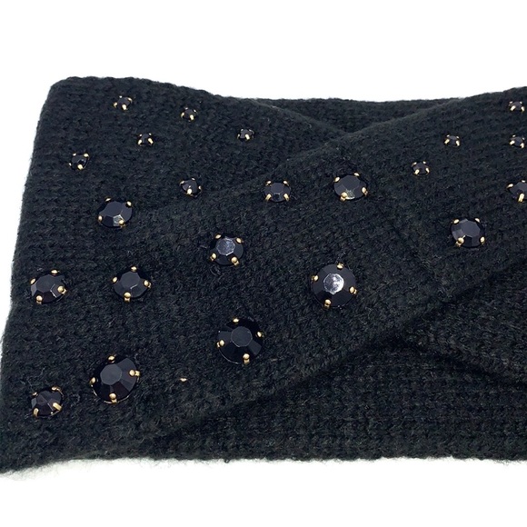 Victoria’s Secret Black Embellished Ear Warmer Headband - Picture 3 of 11